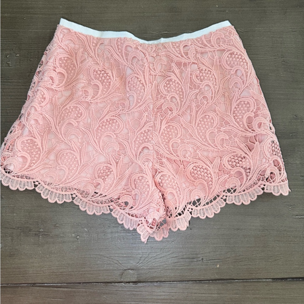 Endless Rose Pink Lace Shorts Small - Picture 3 of 8
